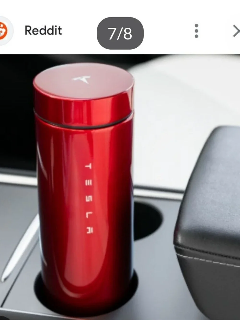 Tesla vessel ultra red water bottle